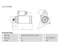 Startr BOSCH ‐ BO 0986019890