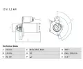 BOSCH Startr ‐ BO 0986020900