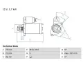 BOSCH Startr ‐ BO 0986021980