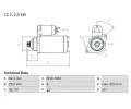 Startr BOSCH ‐ BO 0986022820
