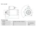 Startr BOSCH ‐ BO 0986022940