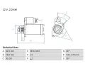 Startr BOSCH ‐ BO 0986023000