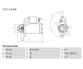 Startr BOSCH ‐ BO 0986023110