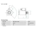 Startr BOSCH ‐ BO 0986023180