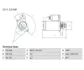 Startr BOSCH ‐ BO 0986023240