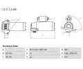 Startr BOSCH ‐ BO 0986023610