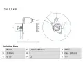 Startr BOSCH ‐ BO 0986023660