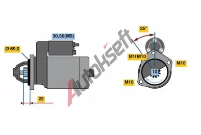 BOSCH Startr BO 0986023870, 0 986 023 870