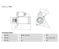 Startr BOSCH ‐ BO 0986023940