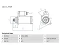Startr BOSCH ‐ BO 0986024250