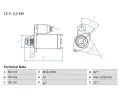 Startr BOSCH ‐ BO 0986024380