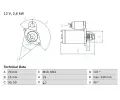 Startr BOSCH ‐ BO 0986024530
