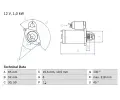 Startr BOSCH ‐ BO 0986024700