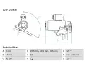 Startr BOSCH ‐ BO 0986024710