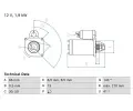 Startr BOSCH ‐ BO 0986025040
