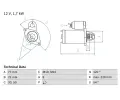 Startr BOSCH ‐ BO 0986025140