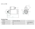 Startr BOSCH ‐ BO 0986025150