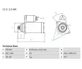 Startr BOSCH ‐ BO 0986025170