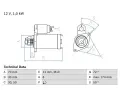 Startr BOSCH ‐ BO 0986025310