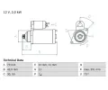Startr BOSCH ‐ BO 0986025350