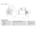 Startr BOSCH ‐ BO 0986025390