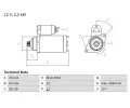 Startr BOSCH ‐ BO 0986025540