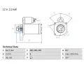 Startr BOSCH ‐ BO 0986025580