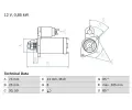 Startr BOSCH ‐ BO 0986025640