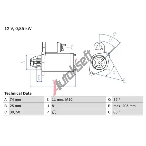 Bosch Starter Bo Autokseft