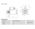 Startr BOSCH ‐ BO 0986025670