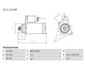 Startr BOSCH ‐ BO 0986025730