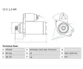 Startr BOSCH ‐ BO 0986025870