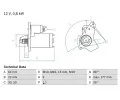 Startr BOSCH ‐ BO 0986026250