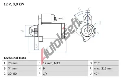 BOSCH Startr ECO BO 0986027060, 0 986 027 060