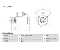 Startr BOSCH ‐ BO 0986028000