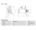 Startr BOSCH ‐ BO 0986029130