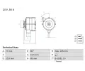 Alternátor BOSCH ‐ BO 0986031400 Alternátor BOSCH ‐ BO 0986031400