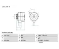 Alternátor BOSCH ‐ BO 0986034220 Alternátor BOSCH ‐ BO 0986034220