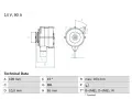 Alterntor BOSCH ‐ BO 0986036790