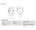 Altern�tor&nbsp;BOSCH&nbsp;&dash;&nbsp;BO 0986037410