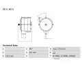 Alterntor BOSCH ‐ BO 0986037760