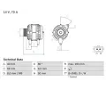 Alterntor BOSCH ‐ BO 0986038070