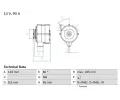 Alterntor BOSCH ‐ BO 0986038090