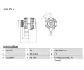 Alterntor BOSCH ‐ BO 0986038160