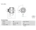 Alterntor BOSCH ‐ BO 0986038370