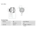 Alterntor BOSCH ‐ BO 0986039660