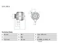 Alterntor BOSCH ‐ BO 0986040180