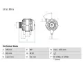 BOSCH Alterntor ‐ BO 0986040340