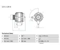 Alterntor BOSCH ‐ BO 0986040360