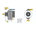 Alterntor BOSCH ‐ BO 0986040910